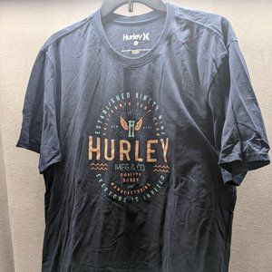 Hurley Tee Shirt Blue Mens XL